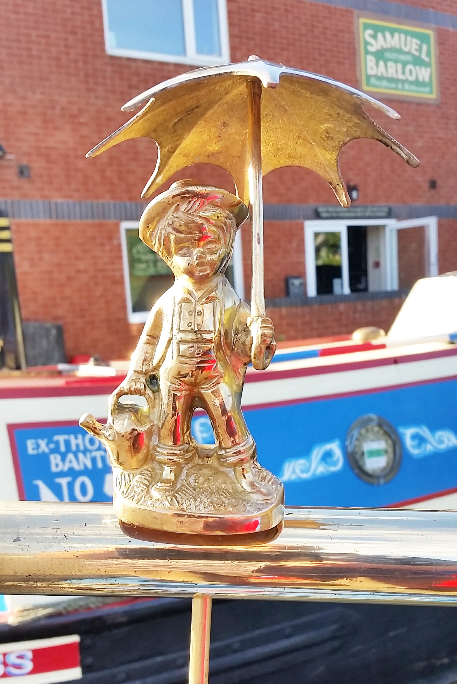 Man under an Umbrella Tiller Pin (image for) Man under an Umbrella Tiller Pin